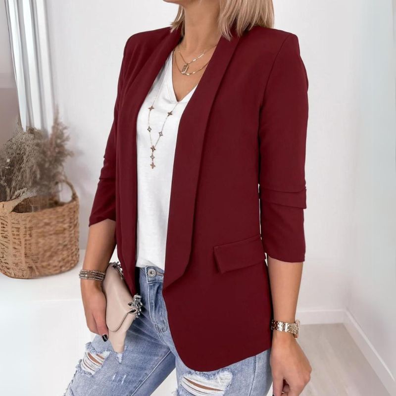 Blazer Feminino Acinturado Casual Lívia